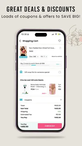 Скриншот 4 — Clovia - Lingerie Shopping App