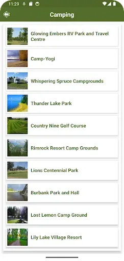 Скриншот 3 — Alberta Campgrounds