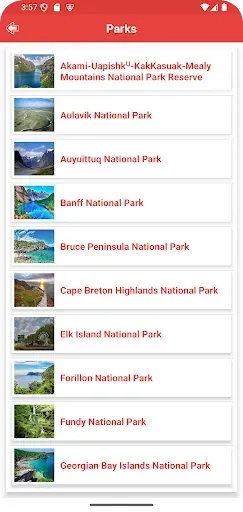 Скриншот 3 — Canada National Parks