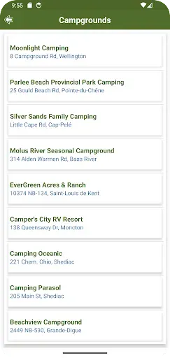 Скриншот 5 — New Brunswick Campgrounds