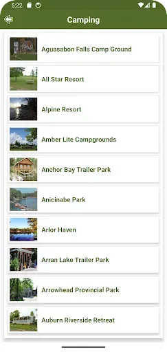 Скриншот 3 — Ontario RV Parks & Campgrounds