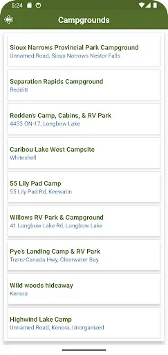 Скриншот 6 — Ontario RV Parks & Campgrounds