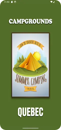 Скриншот 1 — Quebec Province Campgrounds