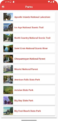 Скриншот 3 — Wisconsin State Parks