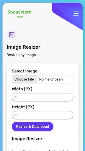Скриншот 1 — Image Resizer
