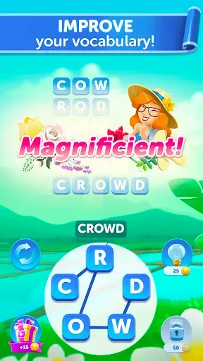 Скриншот 3 — Bouquet of Words: Word Game