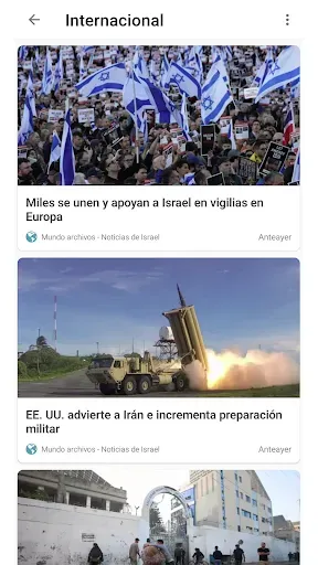 Скриншот 2 — Noticias de Israel