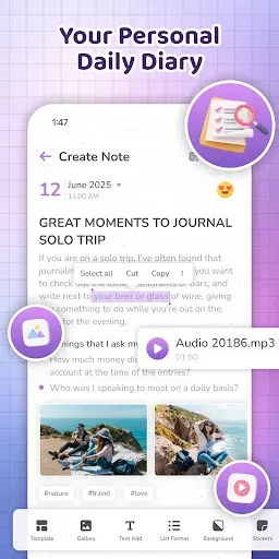 Скриншот 2 — My Diary - Daily Journal