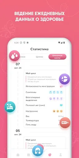 Скриншот 6 — Трекер Периодов, Календарь