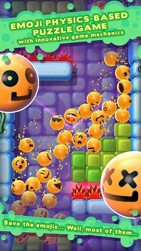 Скриншот 1 — Rolling Down: Emoji Adventure