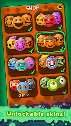 Скриншот 4 — Rolling Down: Emoji Adventure