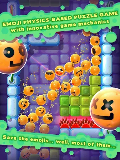 Скриншот 6 — Rolling Down: Emoji Adventure