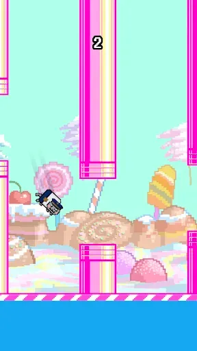 Скриншот 7 — Flappy Nyan: flying cat wings