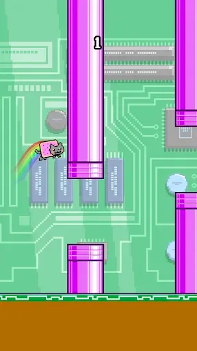 Скриншот 8 — Flappy Nyan: flying cat wings