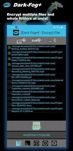 Скриншот 1 — DarkFog+ |Easy File Encryption