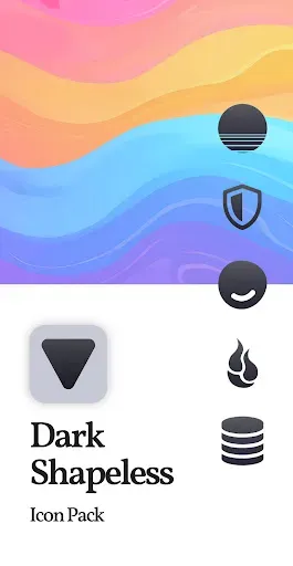 Скриншот 1 — Dark Shapeless Icon Pack