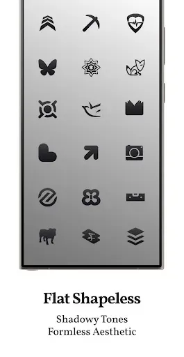 Скриншот 3 — Dark Shapeless Icon Pack