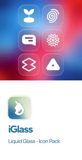 Скриншот 5 — iGlass OS 26 Icon Pack