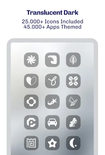 Скриншот 5 — iGlass Dark OS 26 Icon Pack