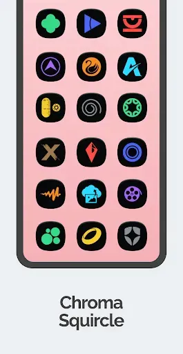 Скриншот 3 — One 3D Chroma Dark Icon Pack