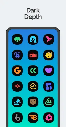 Скриншот 4 — One 3D Chroma Dark Icon Pack