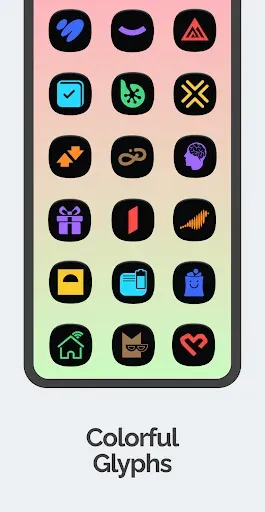 Скриншот 5 — One 3D Chroma Dark Icon Pack