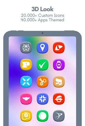 Скриншот 8 — One 3D Color Icon Pack