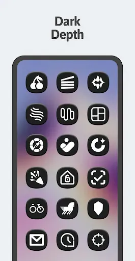 Скриншот 4 — One 3D Dark Icon Pack