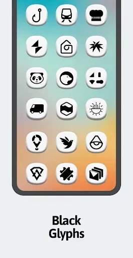 Скриншот 5 — One 3D White Icon Pack