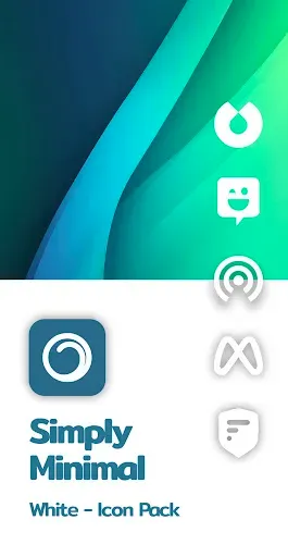 Скриншот 1 — Simply Minimal White Icon Pack