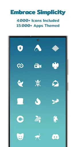 Скриншот 2 — Simply Minimal White Icon Pack