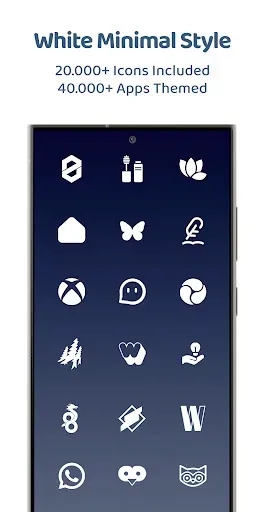 Скриншот 2 — White Moonlight Icon Pack