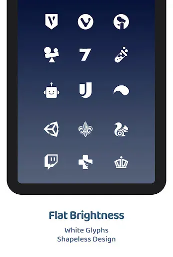 Скриншот 7 — White Moonlight Icon Pack