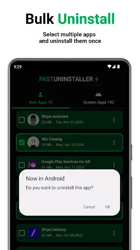 Скриншот 2 — Uninstaller: Fast Uninstall