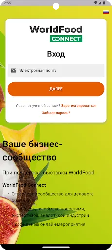 Скриншот 1 — WorldFood Connect