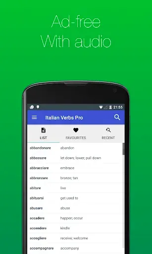Скриншот 1 — Italian Verb Conjugator Pro