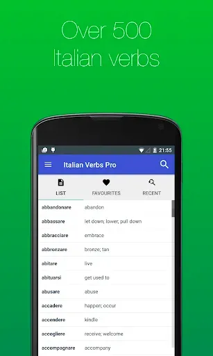 Скриншот 2 — Italian Verb Conjugator Pro