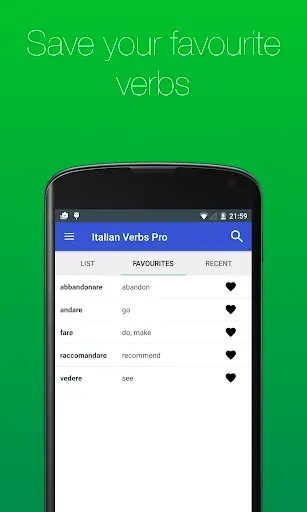 Скриншот 6 — Italian Verb Conjugator Pro