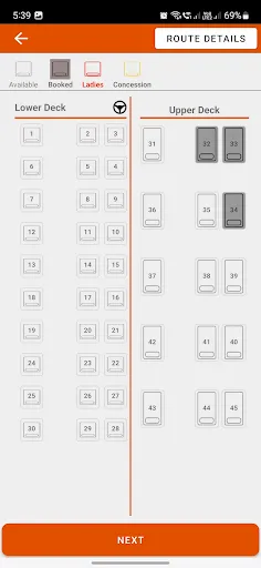 Скриншот 1 — MSRTC Bus Reservation
