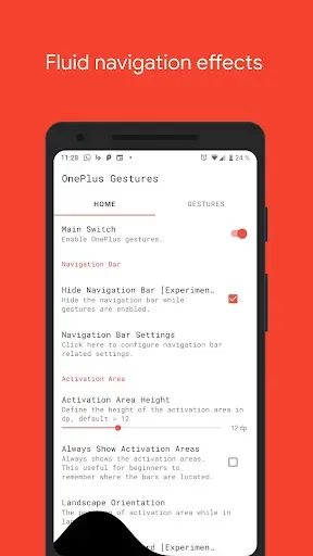 Скриншот 1 — Vivid Navigation Gestures
