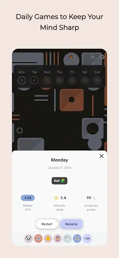 Скриншот 2 — Rumba: Daily Binary Puzzle