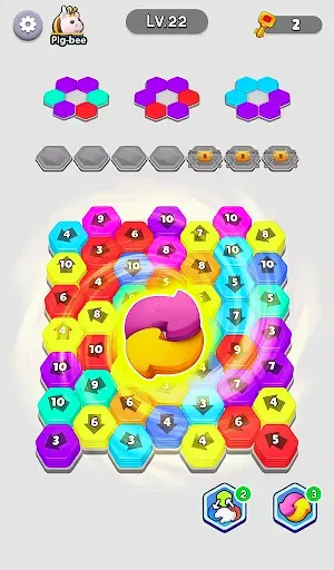 Скриншот 5 — Bee Out - Hexa Away Puzzle