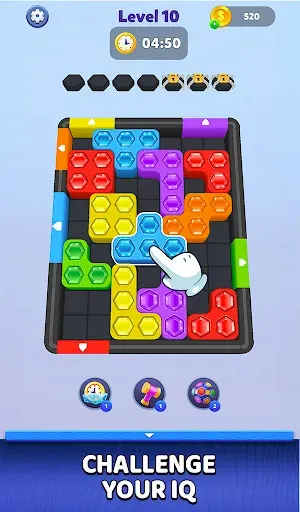 Скриншот 1 — Hexa Block Jam: Color Puzzle