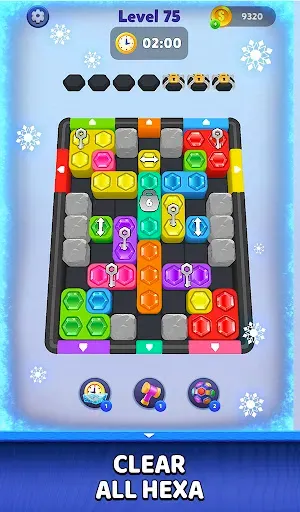 Скриншот 2 — Hexa Block Jam: Color Puzzle