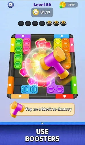 Скриншот 6 — Hexa Block Jam: Color Puzzle