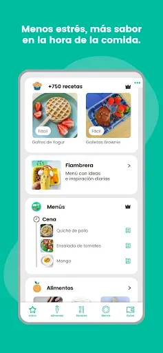 Скриншот 1 — Peque Ideas recetas para niños