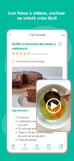 Скриншот 4 — Peque Ideas recetas para niños