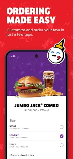 Скриншот 3 — Jack in the Box® - Order Food