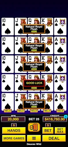 Скриншот 1 — Multi Millionaire Video Poker