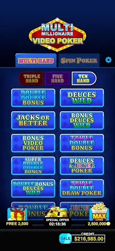 Скриншот 2 — Multi Millionaire Video Poker